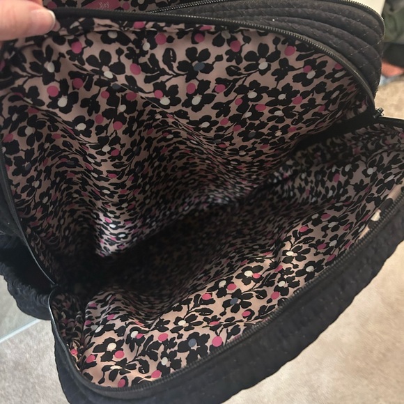 Black Quilted Backpack - Picture 3 of 4